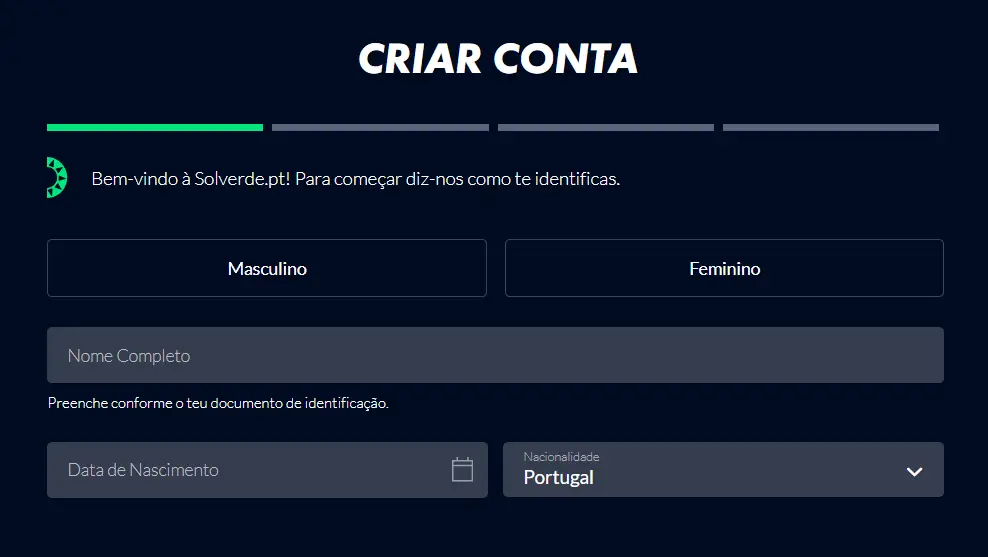 Signup form